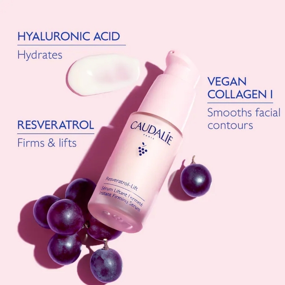 SALE! CAUDALIE Resveratrol Lift Instant Firming Retinol Alternative Serum 10ml - Picture 2 of 3
